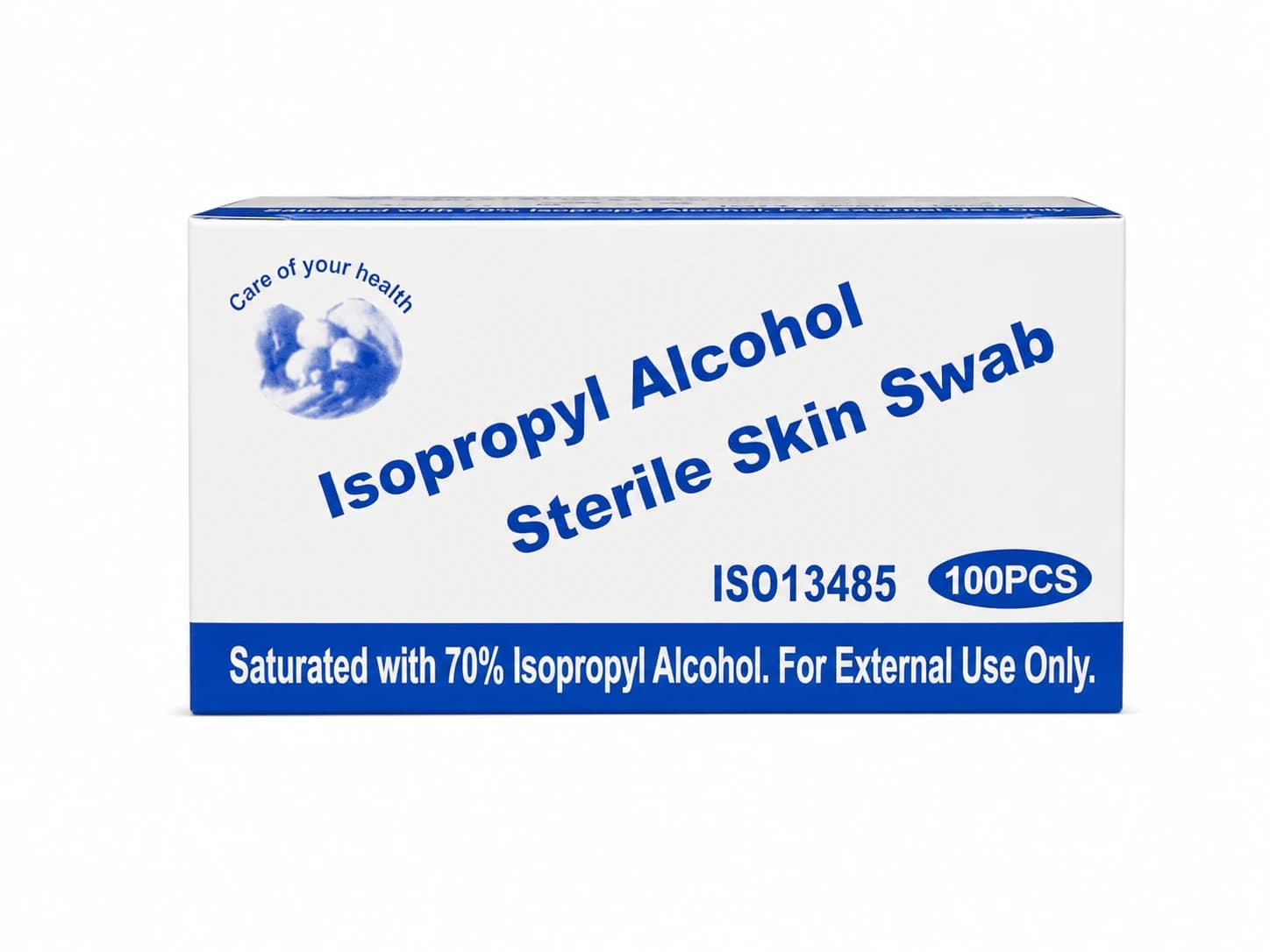 Alcohol Prep Pads 70% Isopropyl (100 Count) — Individually packaged pads