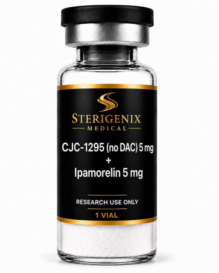 CJC-1295 Without DAC + Ipamorelin — 10 mg Combination Vial — Lyophilized powder