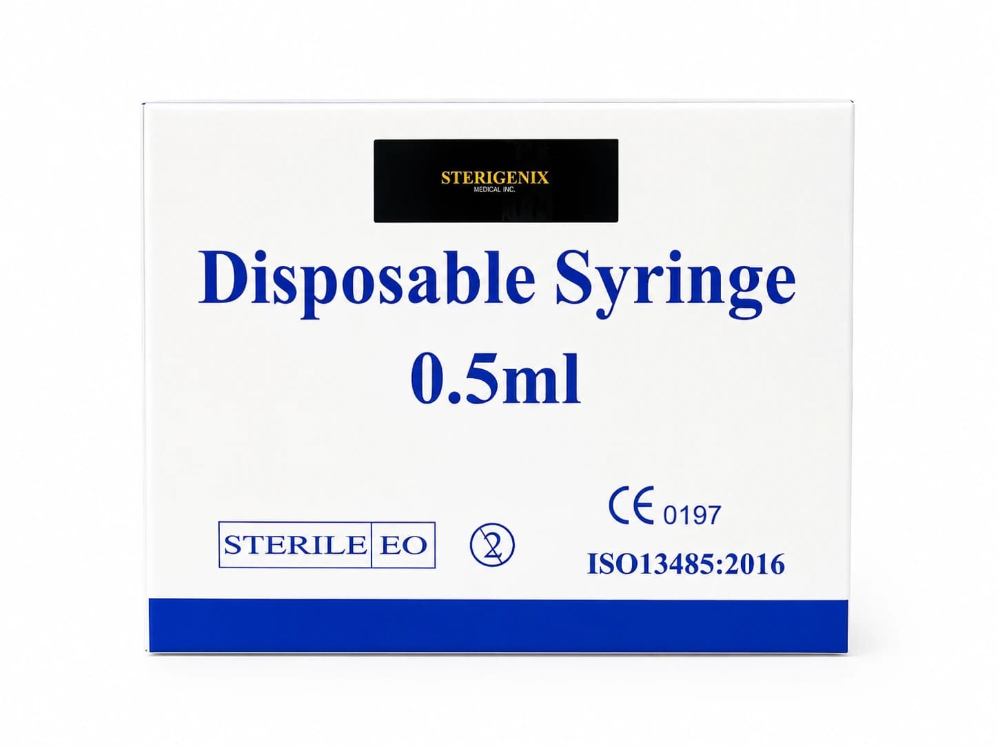 Disposable Diabetic U-100 Syringes - 0.5ml (100 Count), Disposable syringe